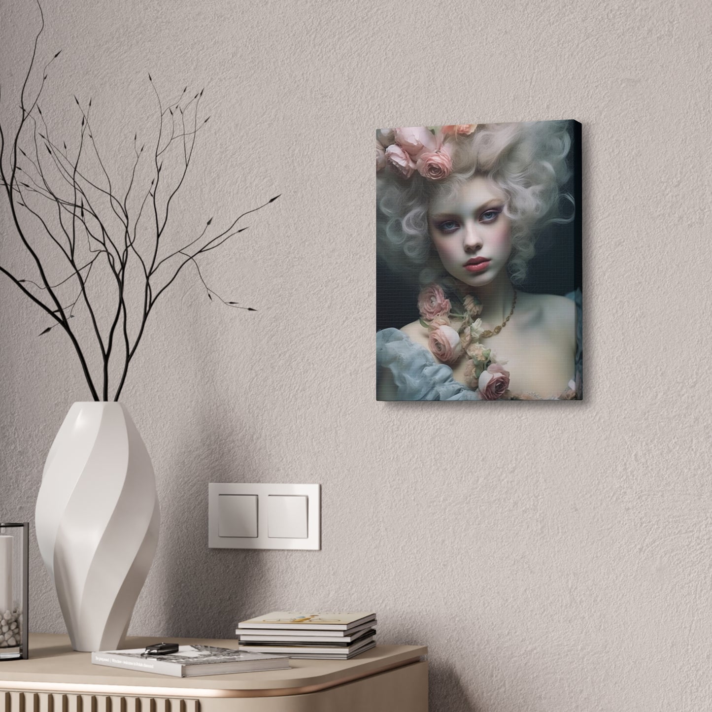 Elegance in Bloom: Timeless Beauty Canvas Print 12x16