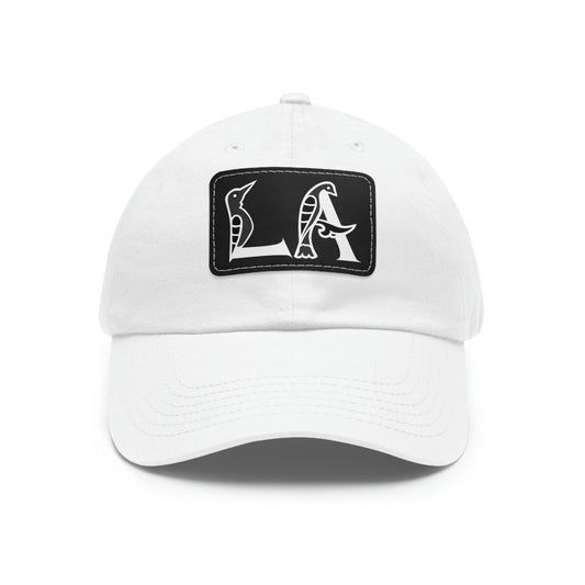 LA Bird-Letter Hat with Leather Patch